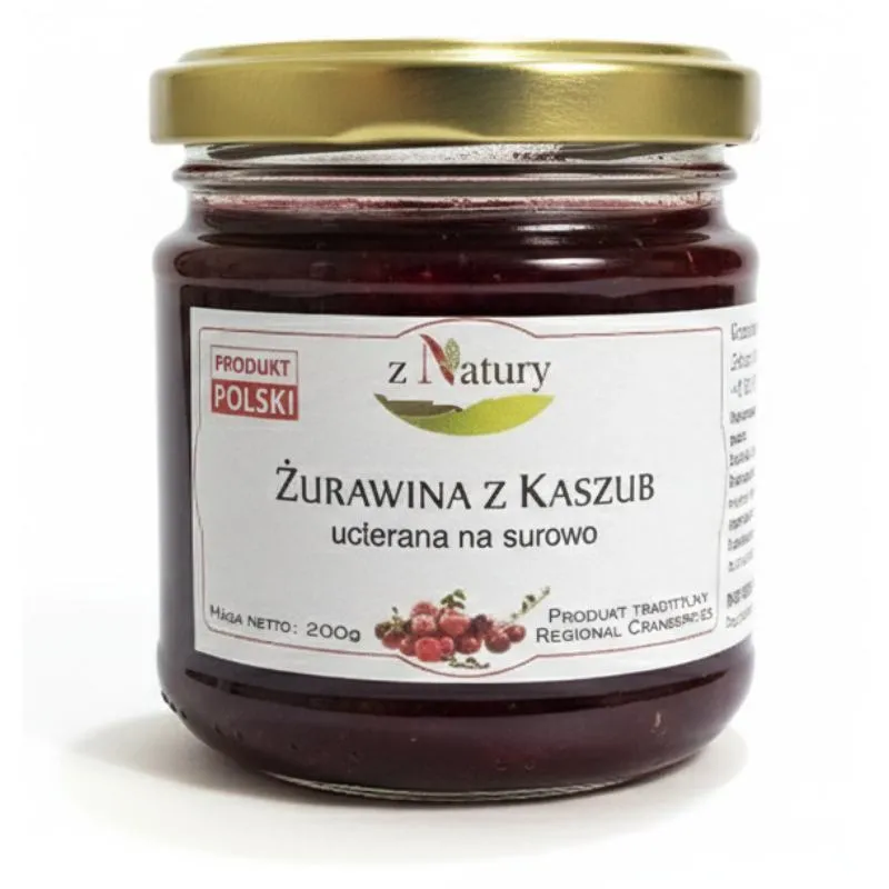 Smak naturalnej żurawiny z bagien